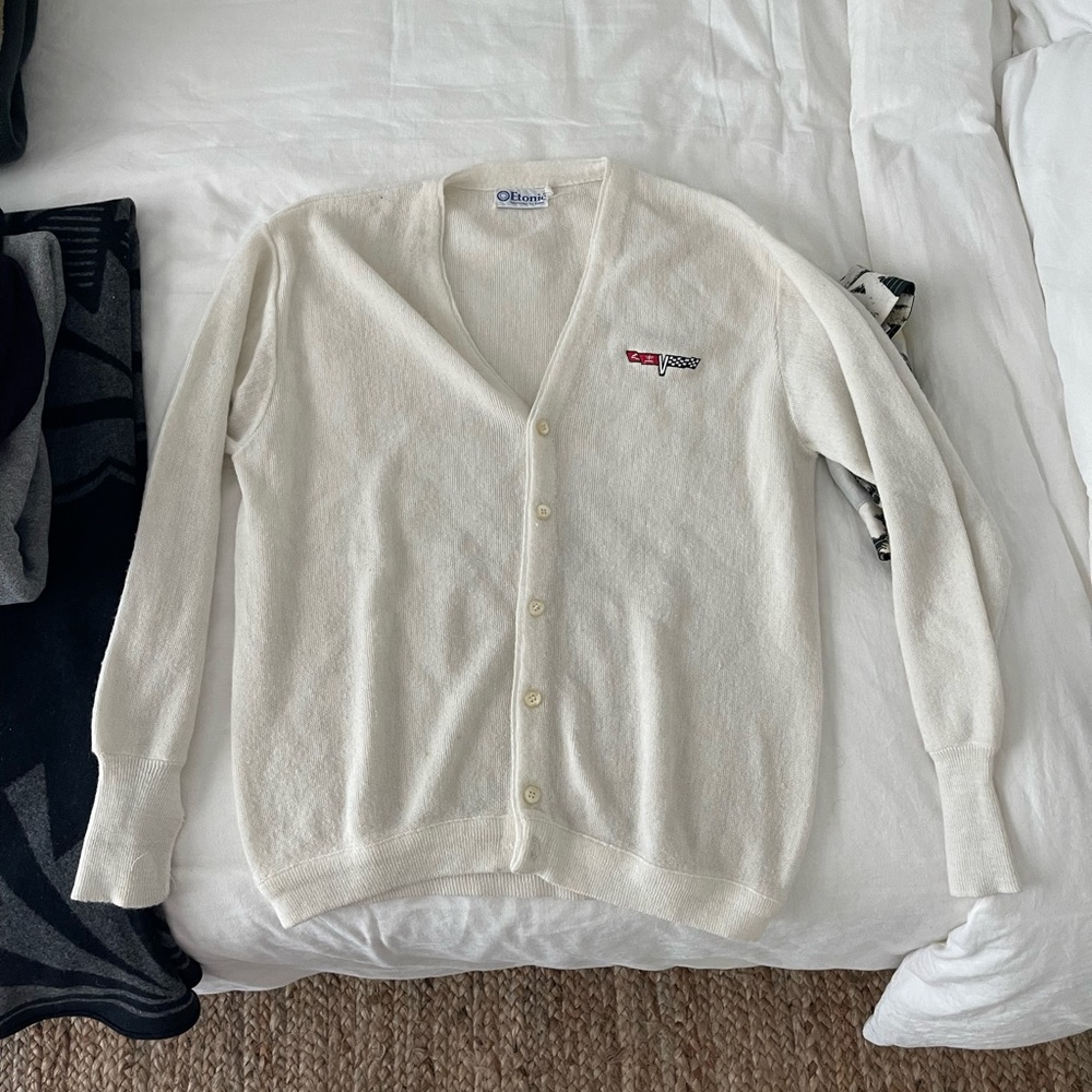Vintage 1970s Corvette Auto cardigan